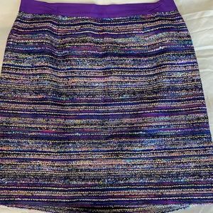 Kate Spade Purple Kylie Tweed Boucle Skirt Size 10